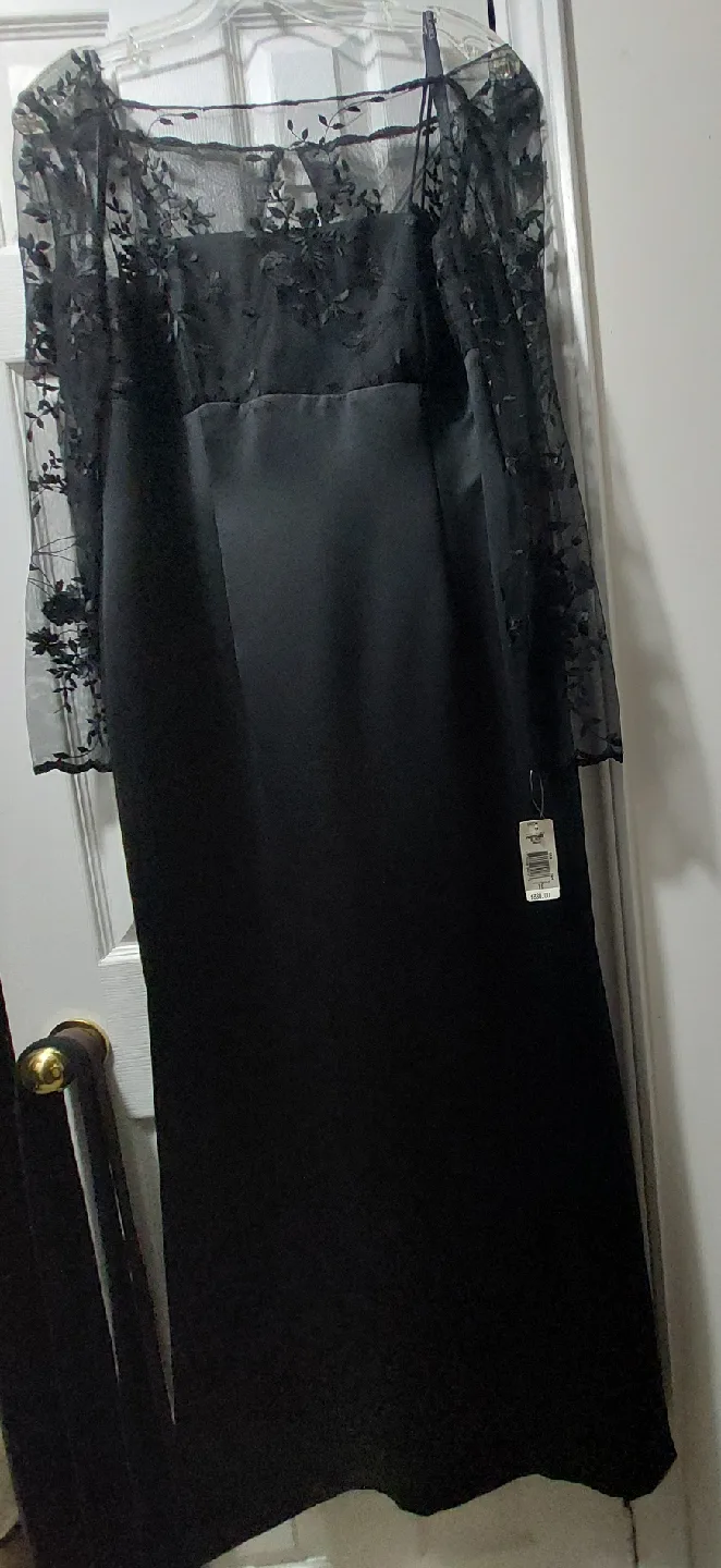 Black Lace Long Sleeve Dress thumbnail