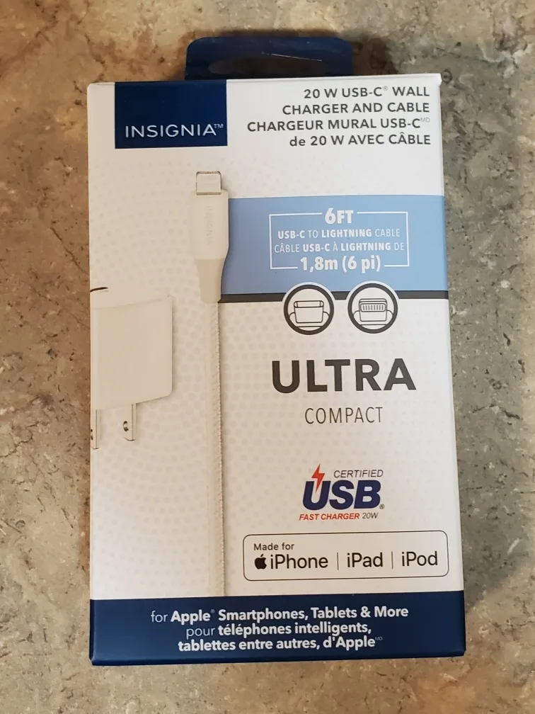 New Insignia 20W USB-C Wall Charger & Cable 🧡 thumbnail