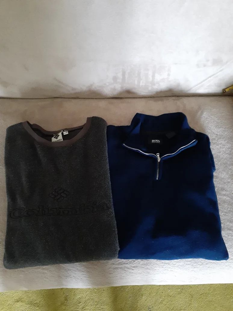 Mens Hugo Boss & Columbia Grey fleece top - Size L thumbnail
