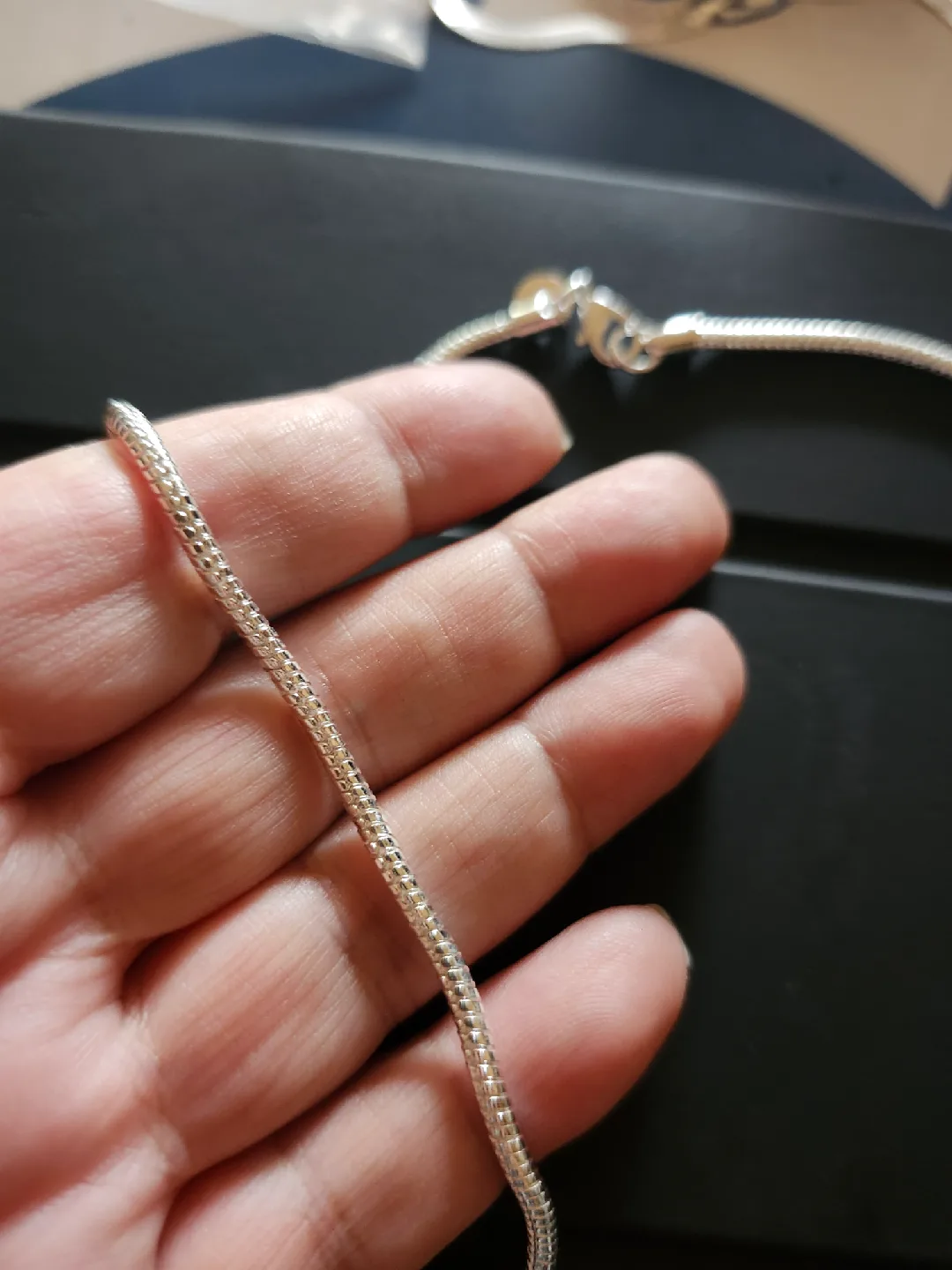 Sterling Silver 925 Snake Chain Necklace image indicator(2)