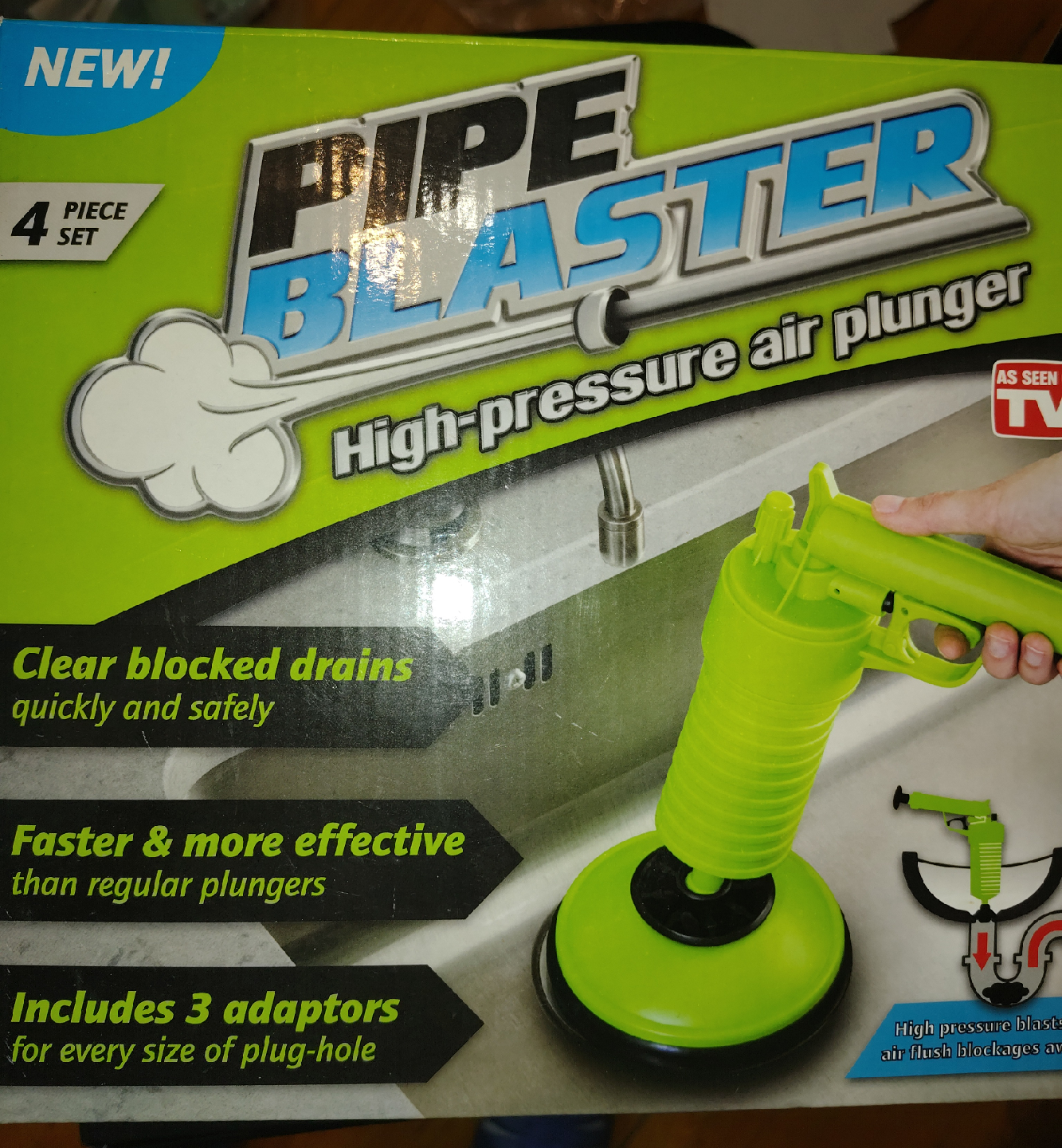 New Pipe Blaster High-Pressure Air Plunger