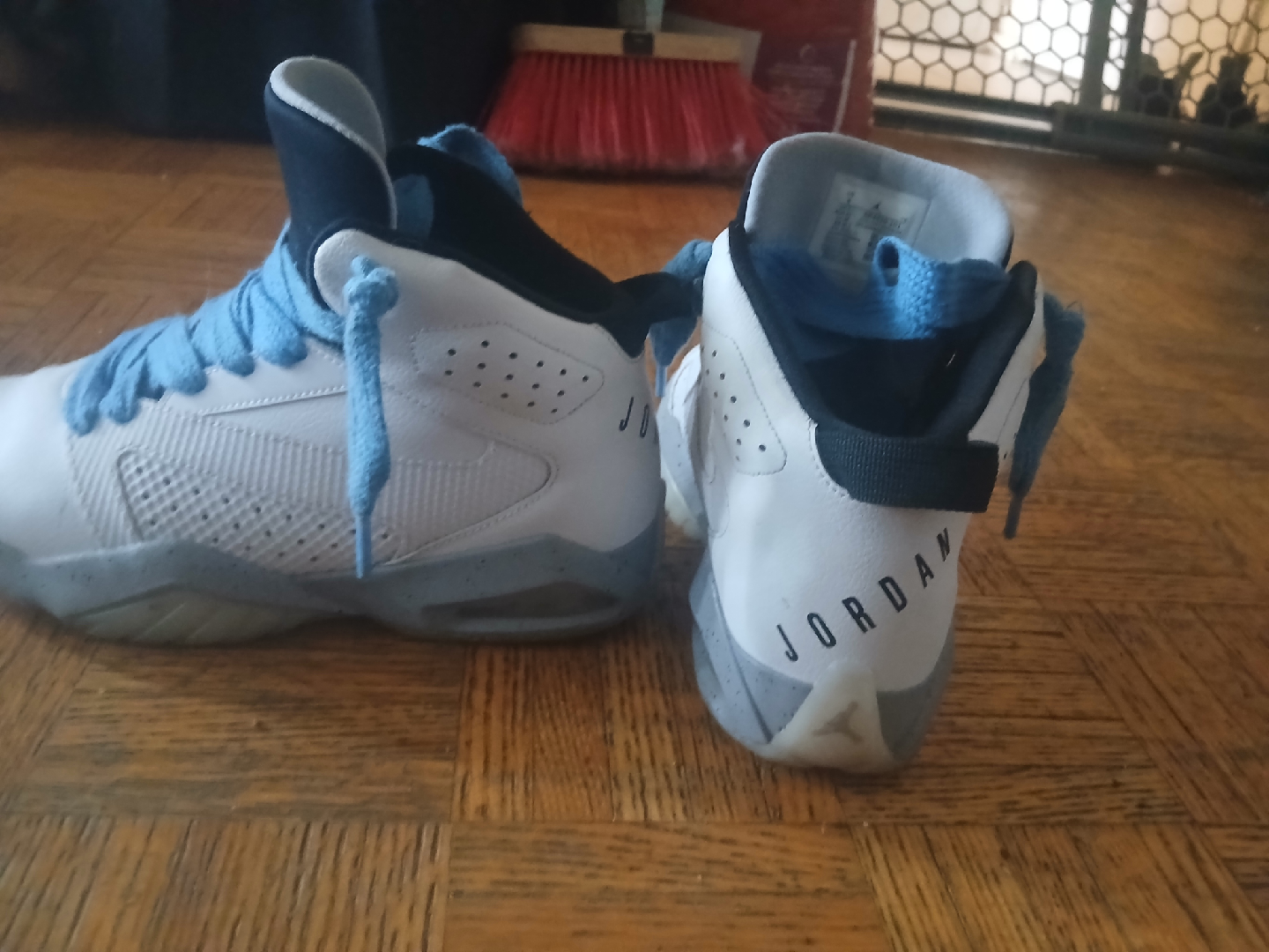 Jordan Flight 45 High White/Carolina Blue