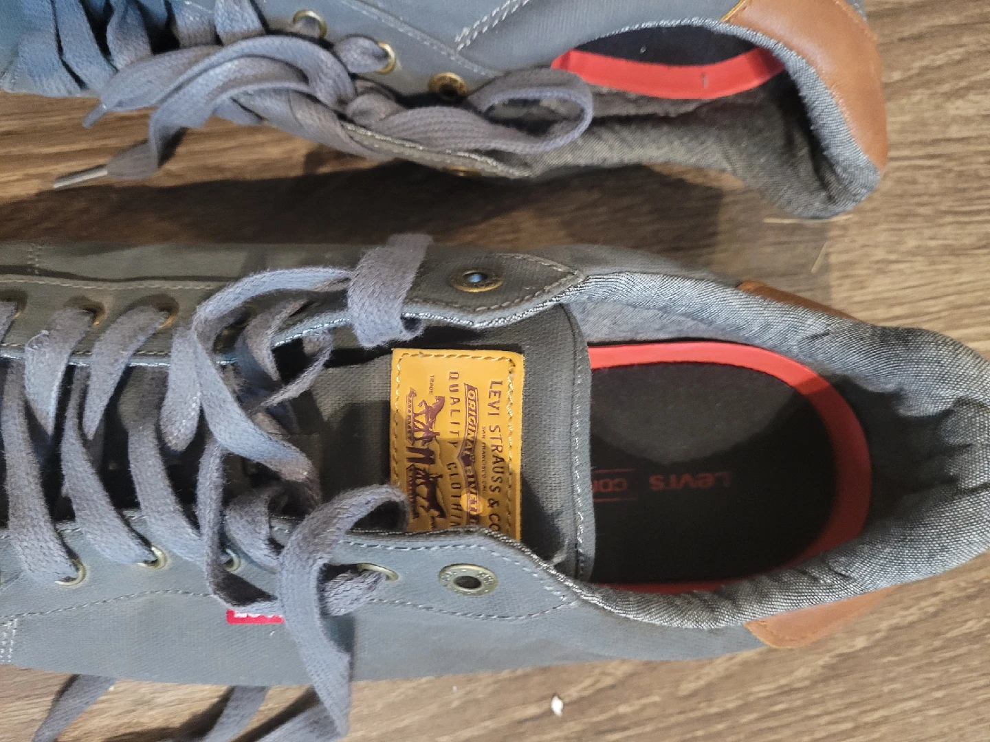 Levi's Men's Gray Canvas Sneakers - Size 13