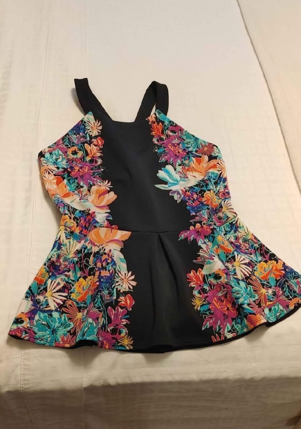 Nicole Miller Peplum Top Ladies Large $30 BRAND NEW