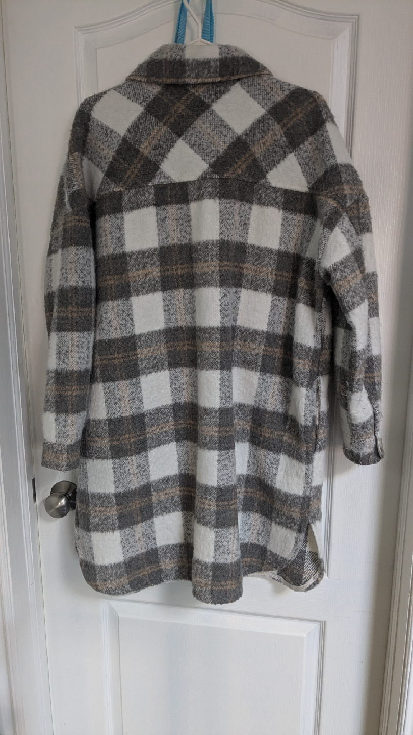 Design Lab Plaid Shacket - photo 2