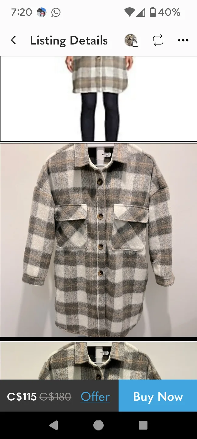 Design Lab Plaid Shacket image indicator(4)