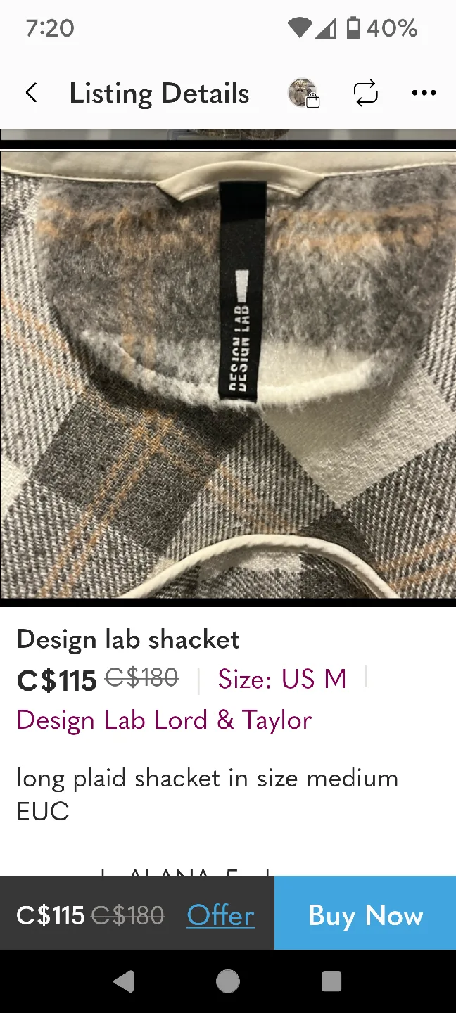 Design Lab Plaid Shacket image indicator(5)