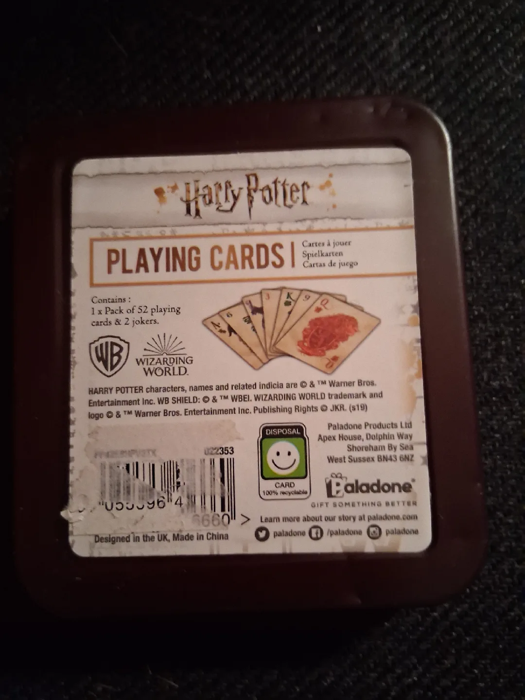 Harry Potter Hogwarts Playing Cards image indicator(4)