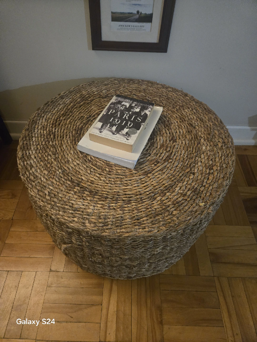 Woven Round Ottoman Footstool