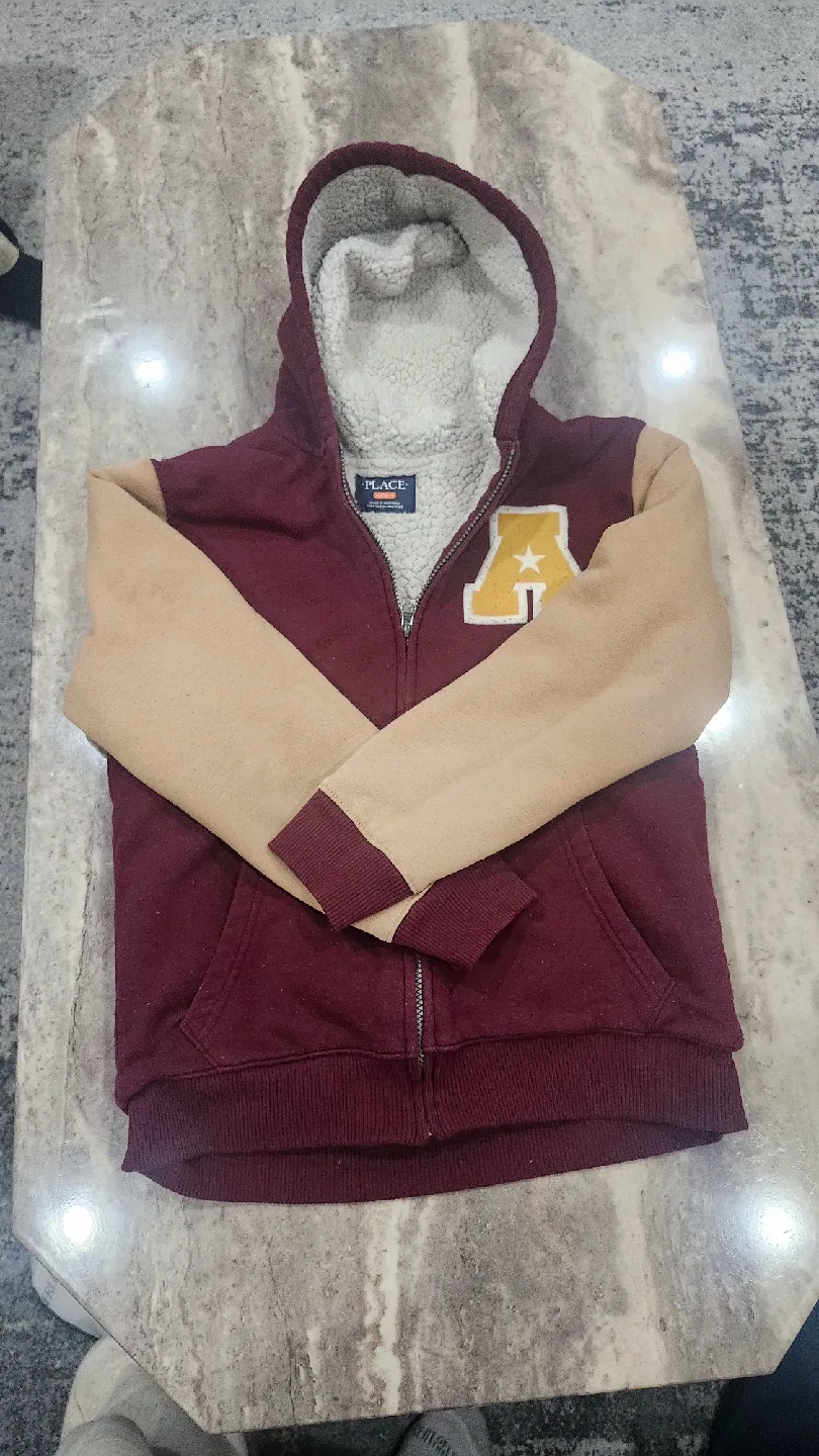 The Children's Place XL(14) Hooded Varsity Jacket image indicator(5)