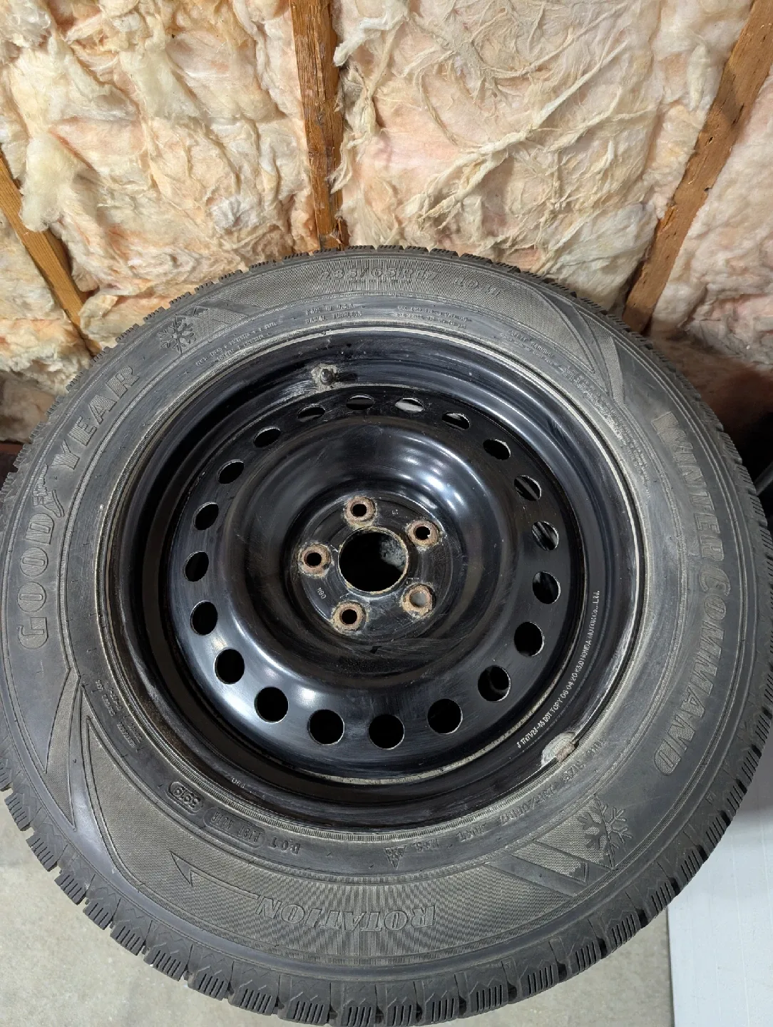 (4)-235/65R17 Winter Tires On Steel Rims Off 2019 Honda CRV image indicator(9)