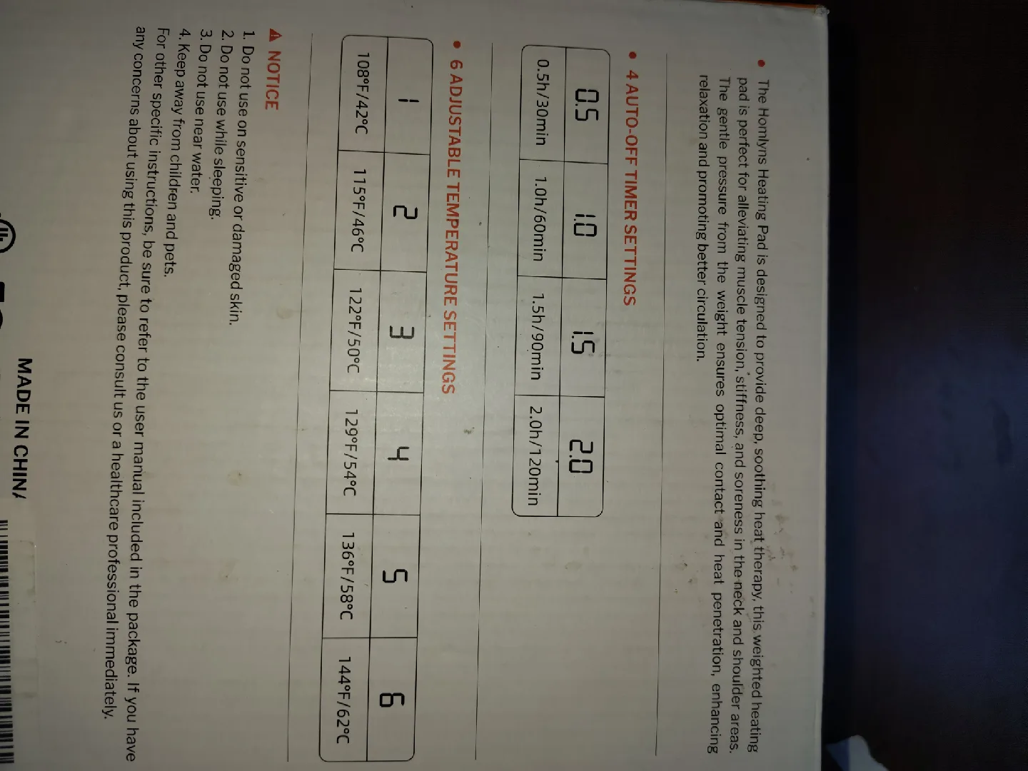 Homlyns Neck & Shoulder Heating Pad - New in Box! image indicator(2)