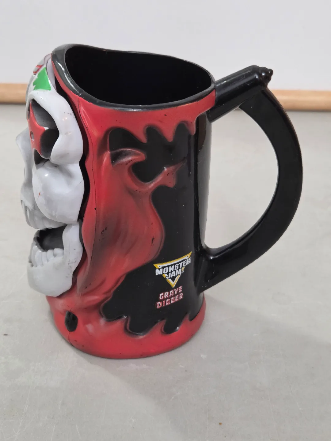 Monster Jam Grave Digger Skull Face Mug 12oz image indicator(6)