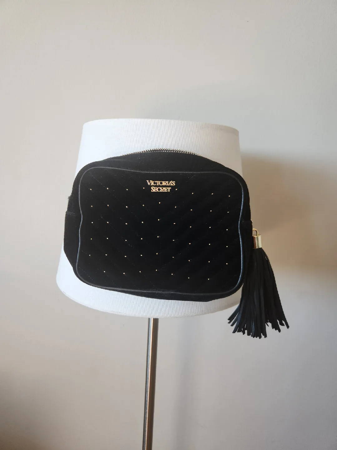 Victoria's Secret Black Velvet Belt Bag thumbnail