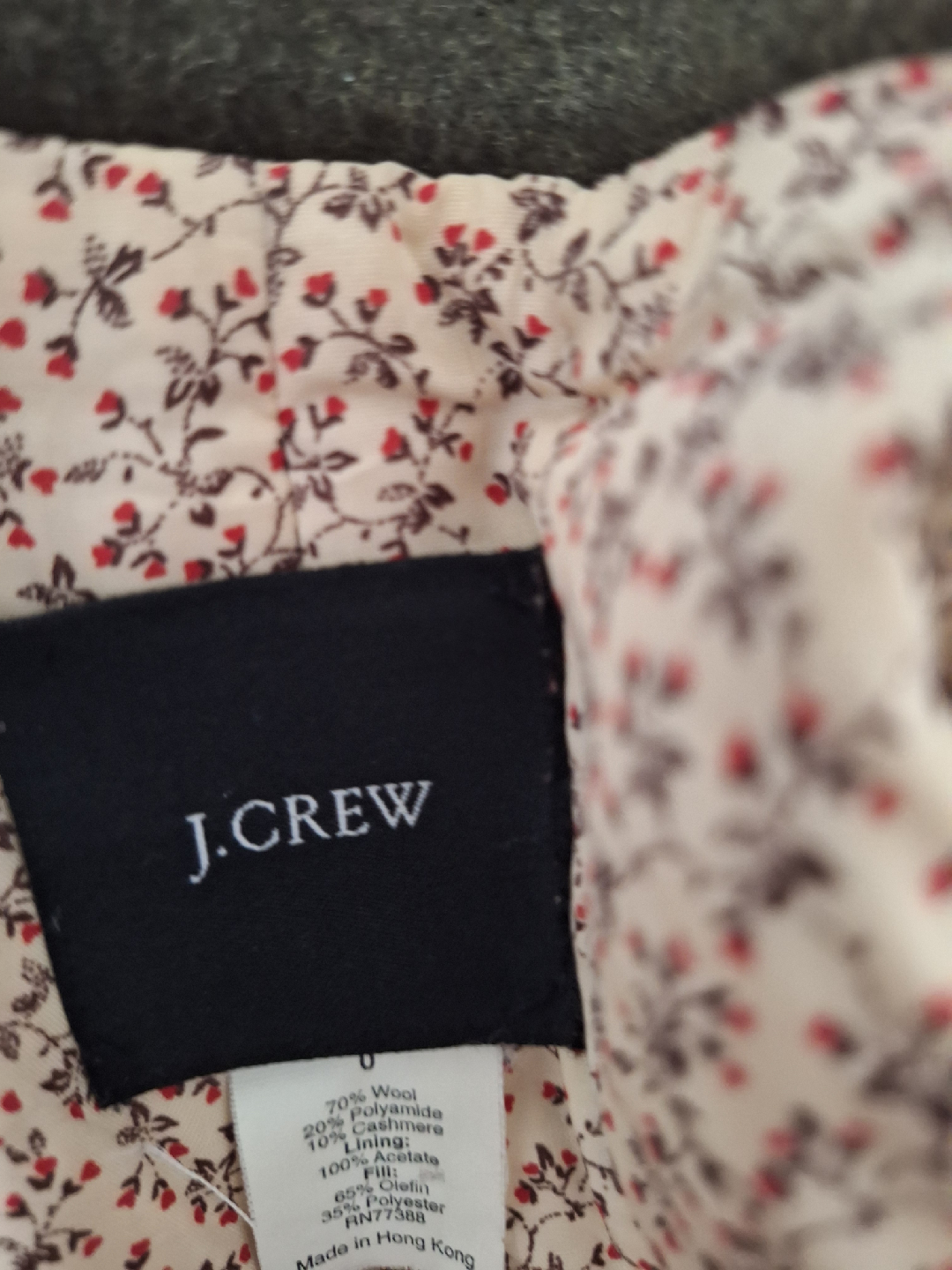 J.Crew Wool Cashmere Coat - Size 0 - photo 2