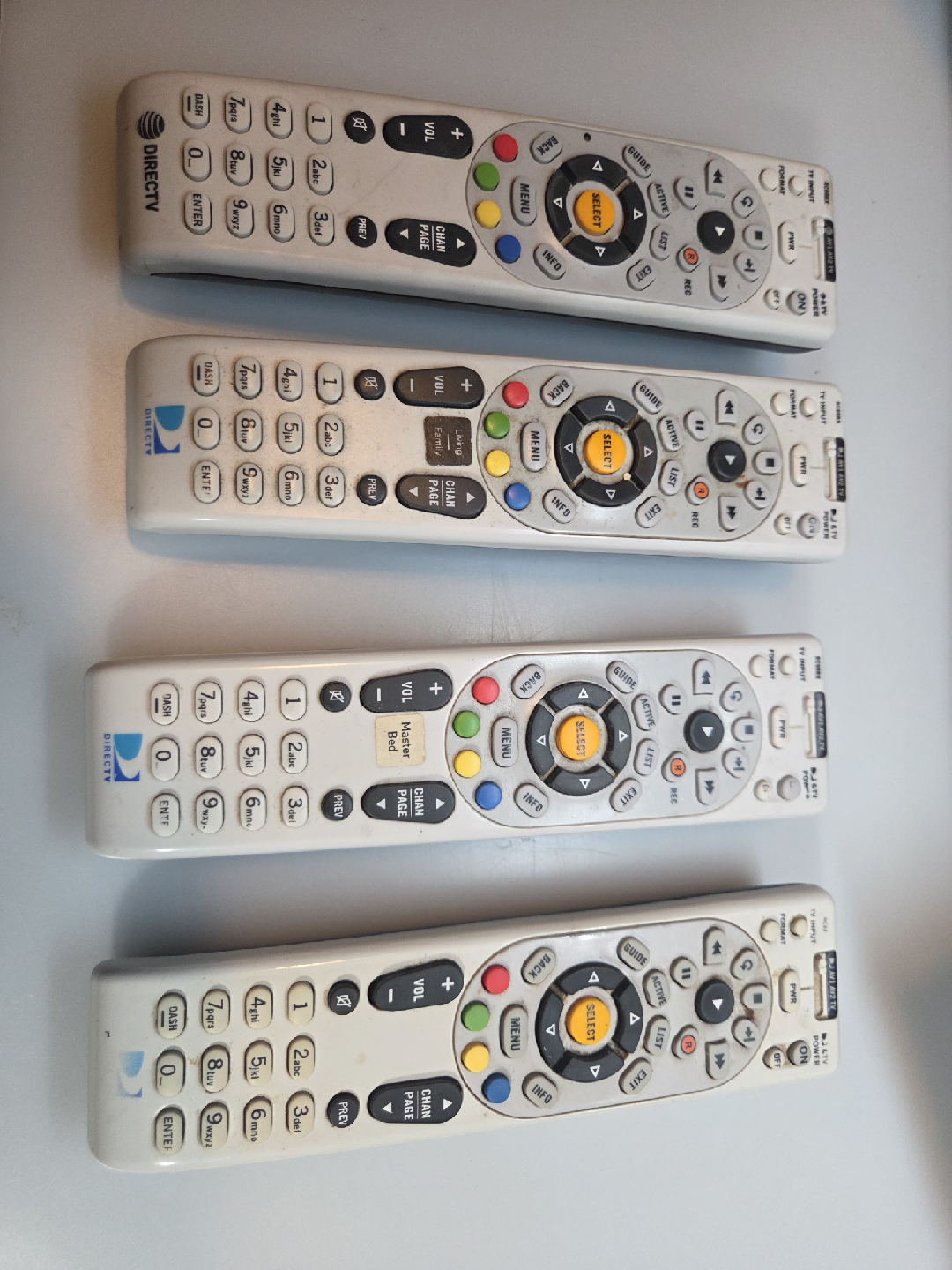 4 direct tv remote controls