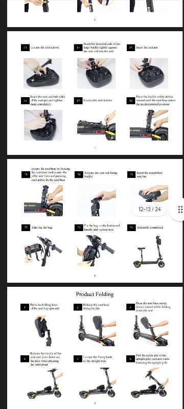 VIPCOO Foldable Electric Scooter image indicator(4)