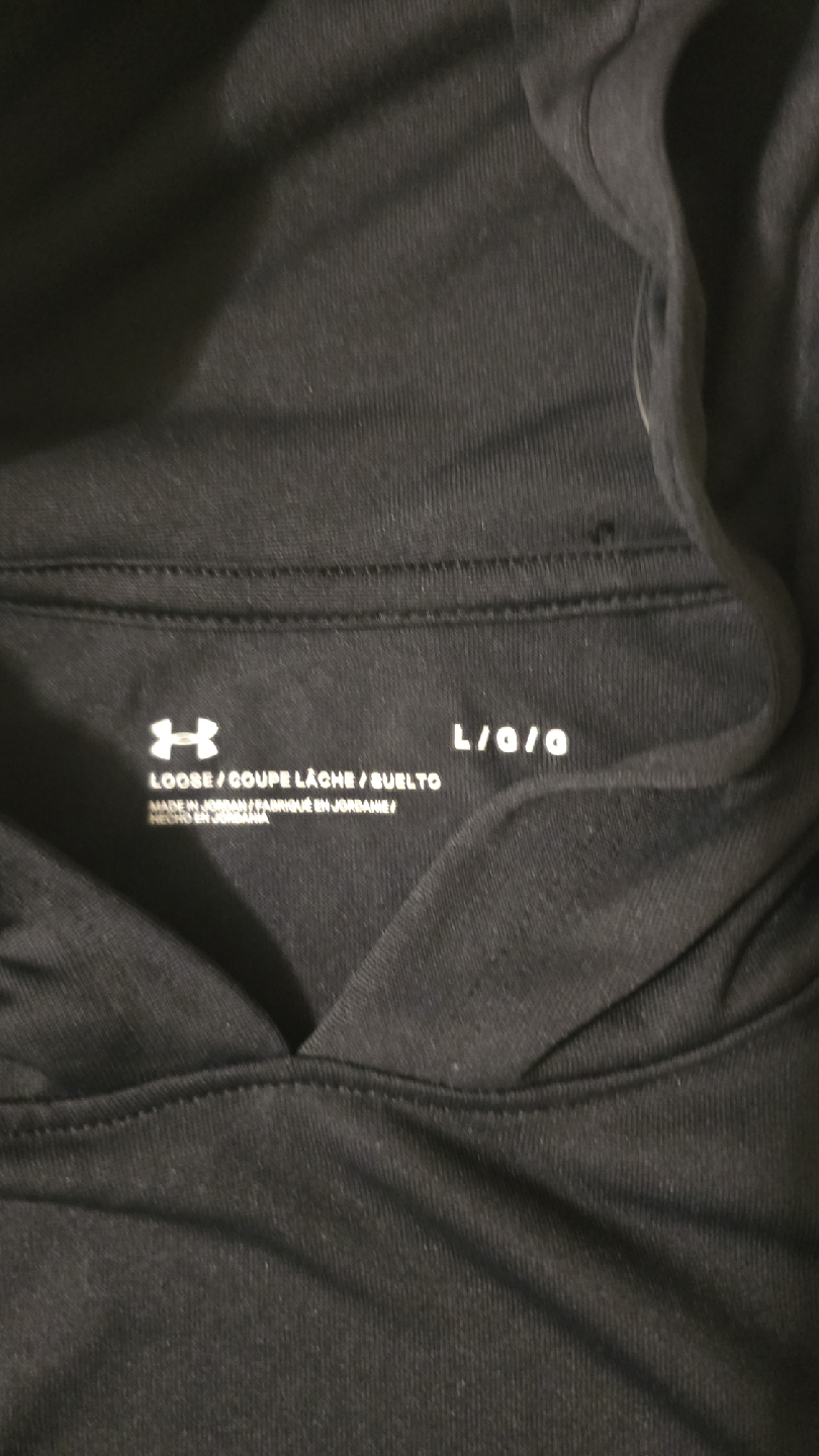 Under Armour Black Hoodie - Size L