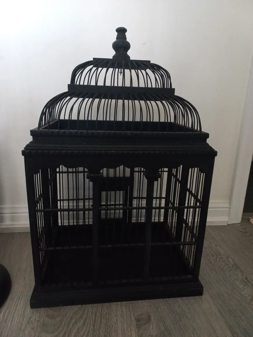 Wooden black cage thumbnail