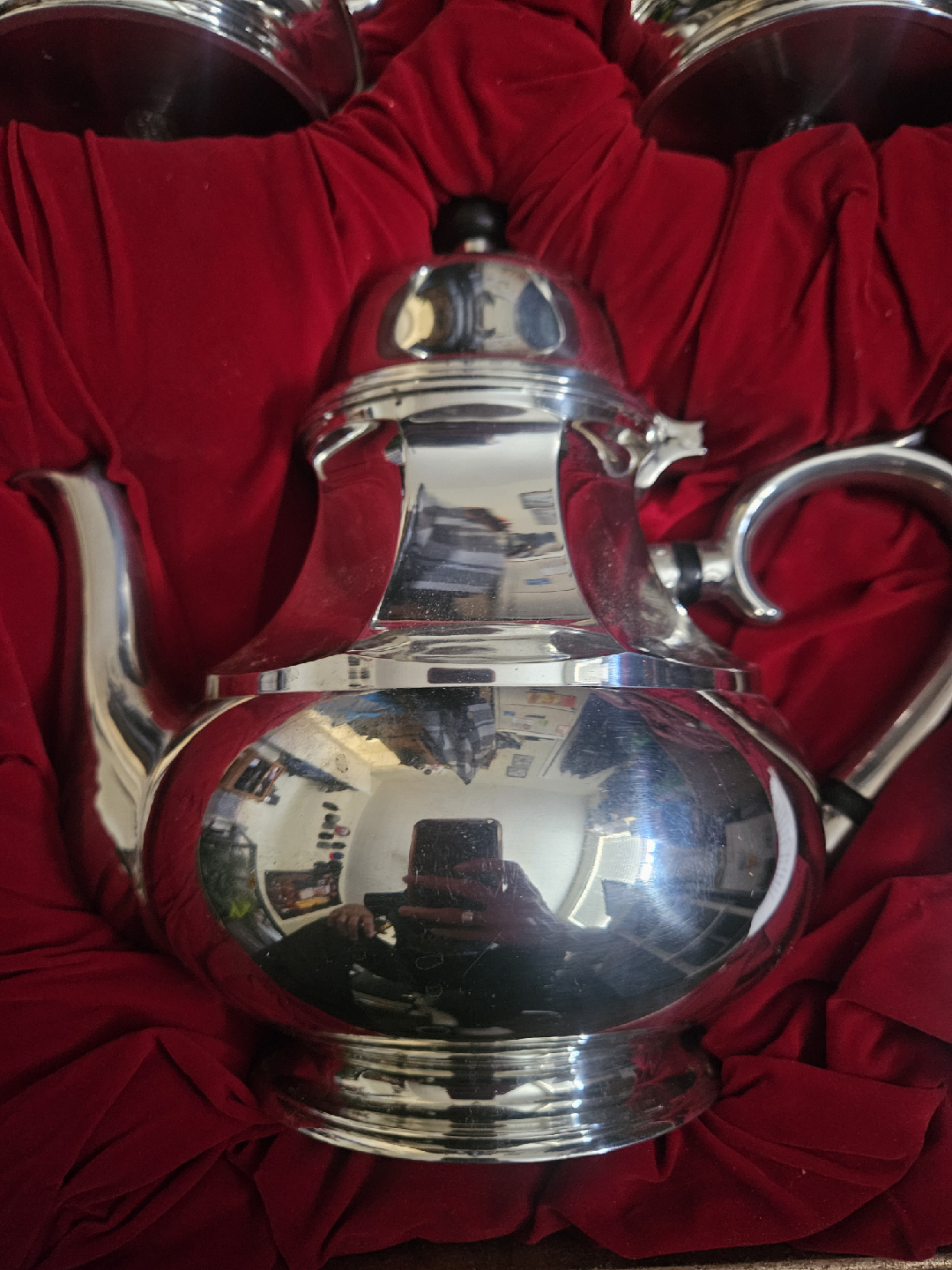 Vintage ROYAL SELANGOR PEWTER 1885 Style Tea Set In Original Box - photo 5