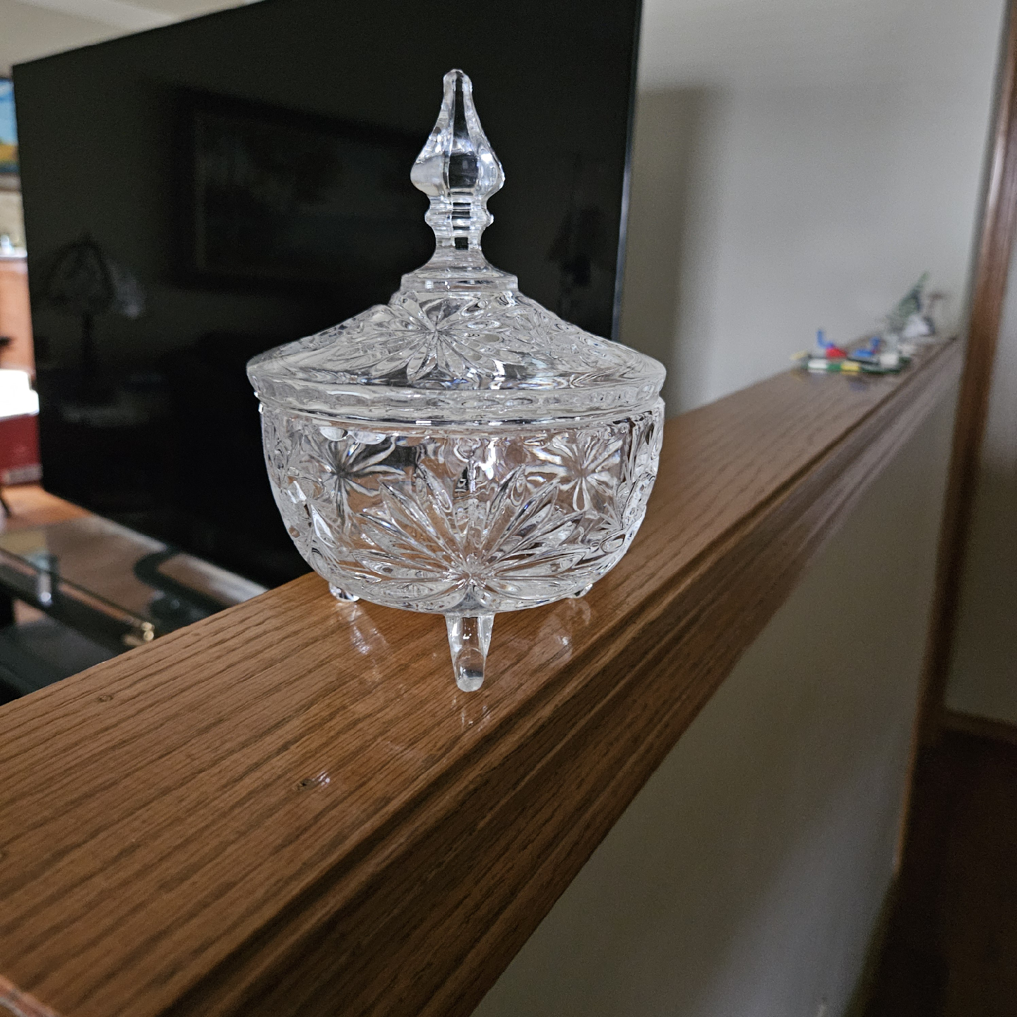 Pinwheel Crystal Candy Dish