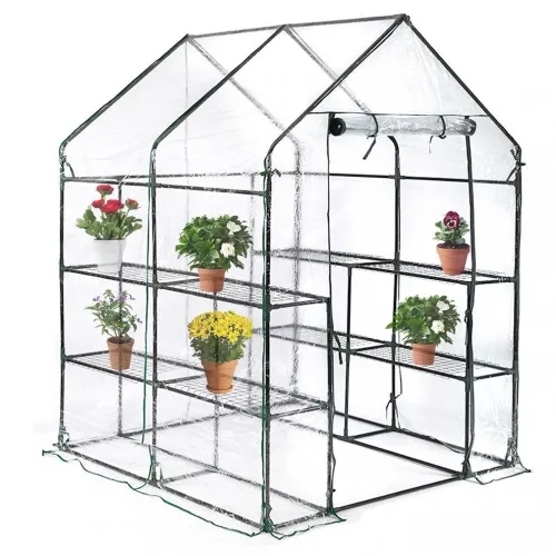 Portable Greenhouse with Shelves 56.5x56.5x76 in - photo 5