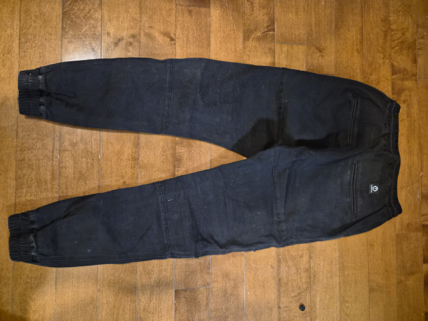 Black Distressed Jogger Pants - photo 2