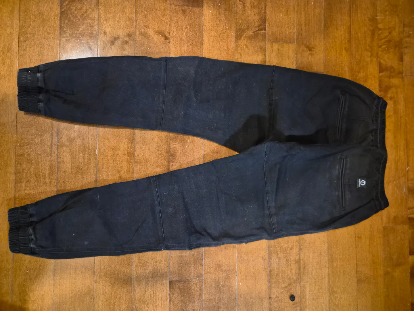 Black Distressed Jogger Pants image indicator(2)