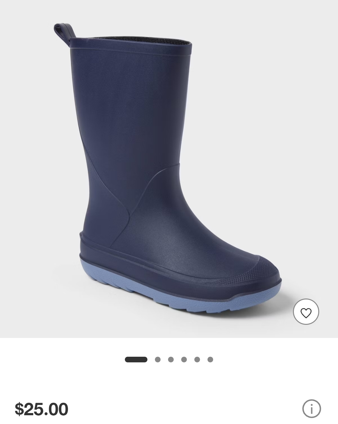 Navy Blue Rain Boots