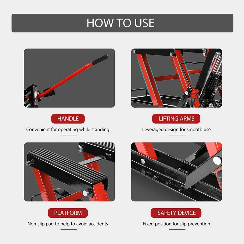 PPOWERBUILT Motorcycle And ATV jack 1500lbs image indicator(2)