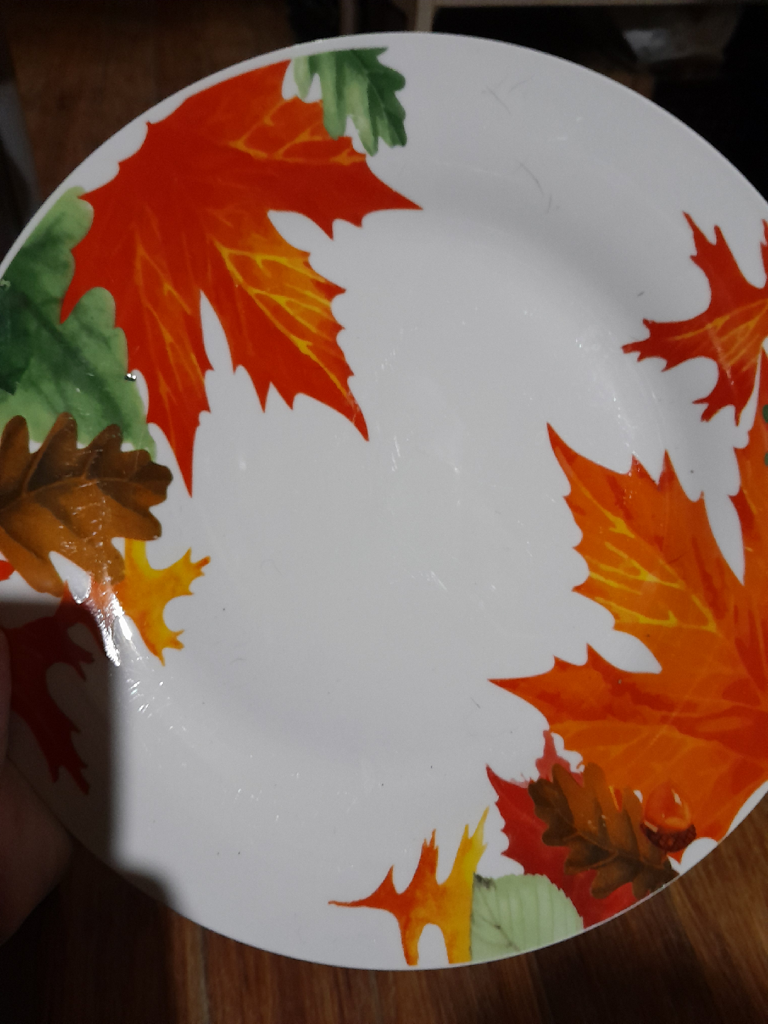 Royal Norfolk Plate with Autumn Leaf Design (set of 3)