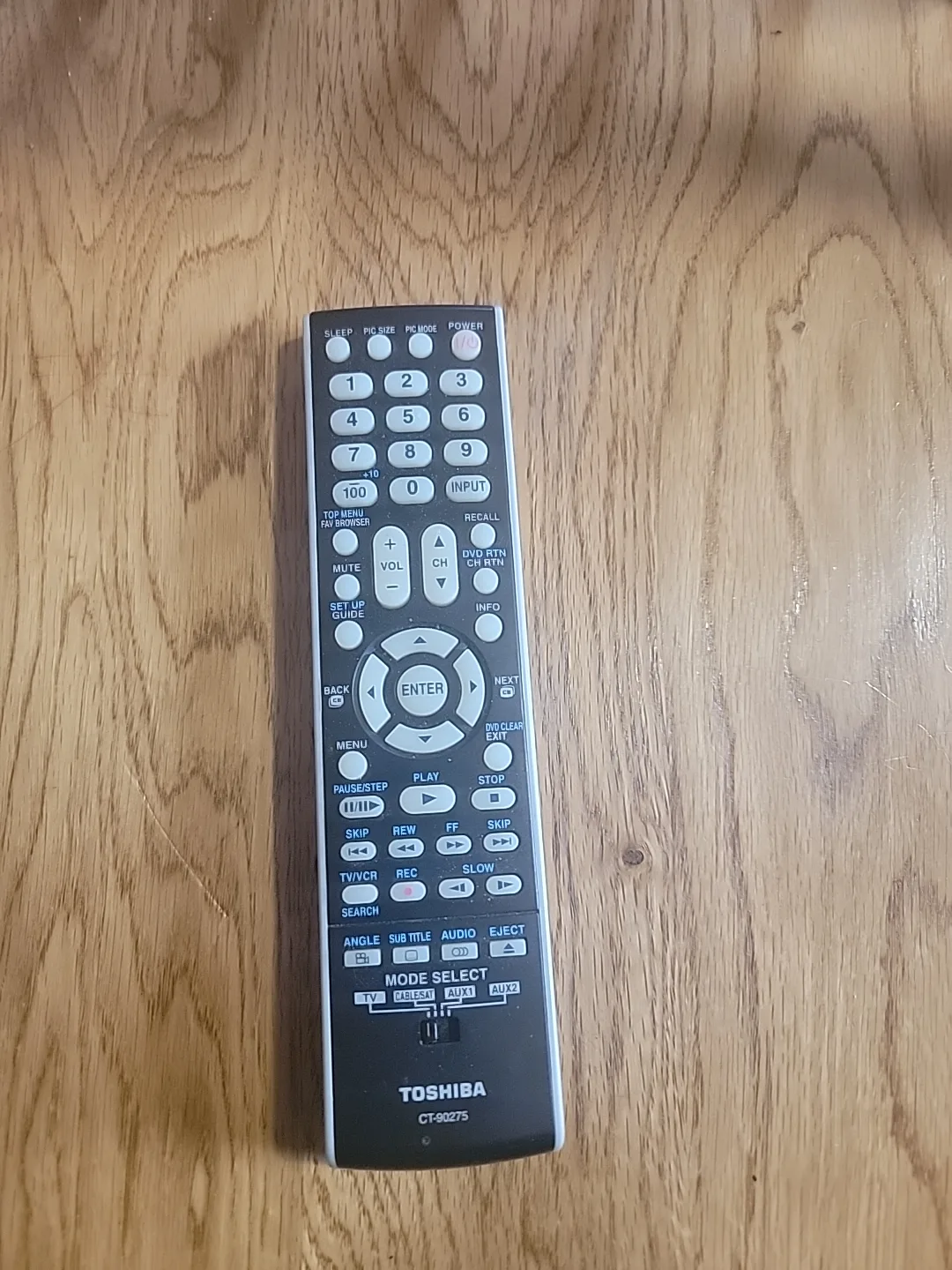 Toshiba CT-90275 Remote Control image indicator(7)