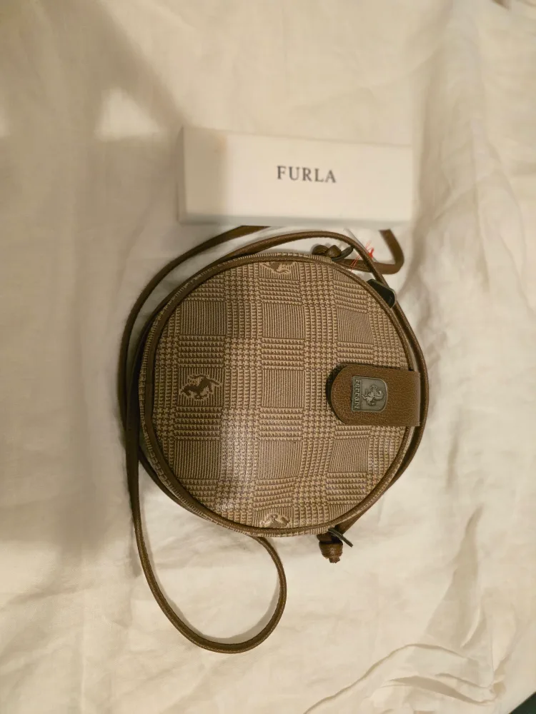 Ferrari Round Plaid Crossbody Bag thumbnail