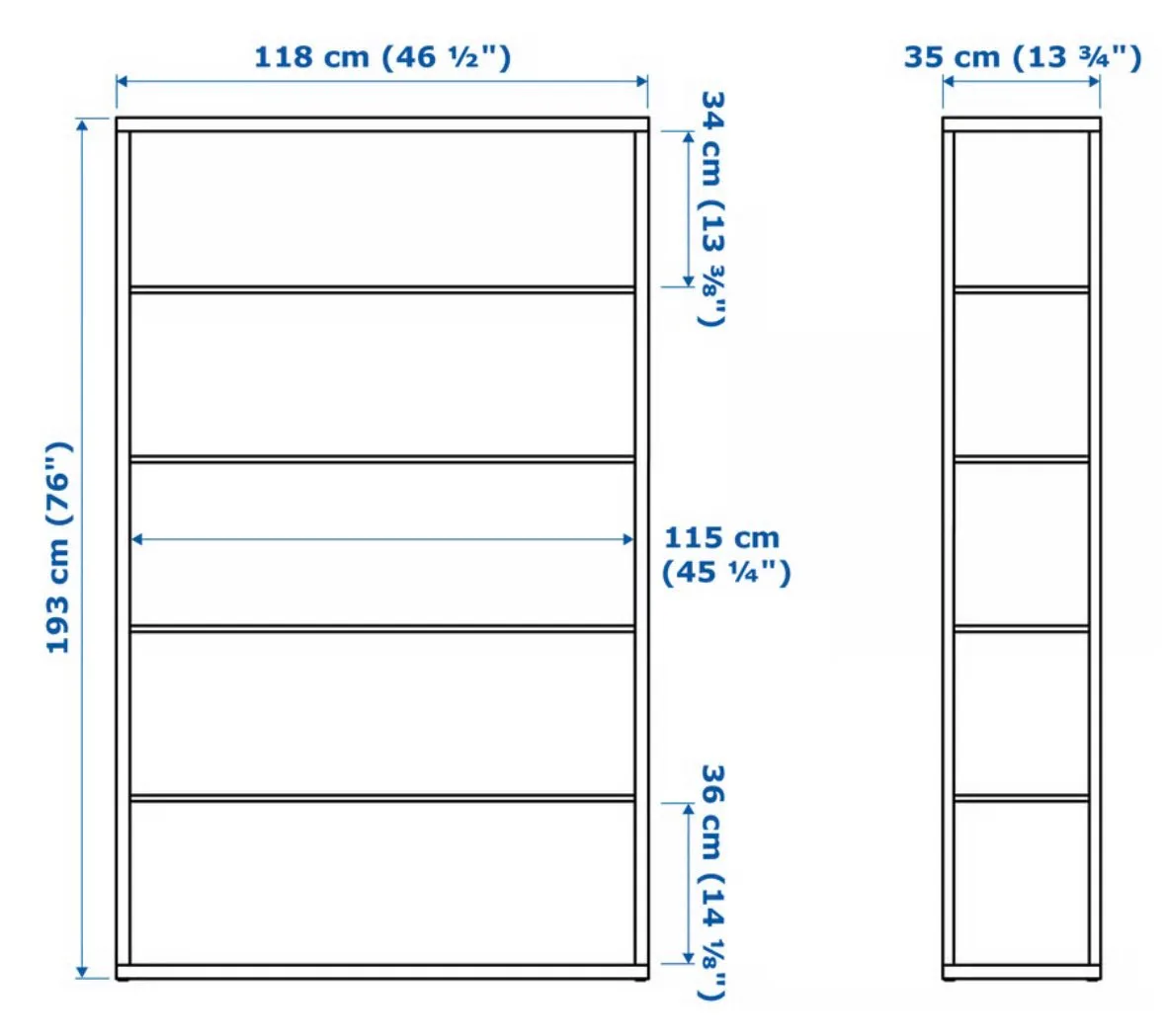 IKEA FJALKINGE shelving unit, white x2 image indicator(3)