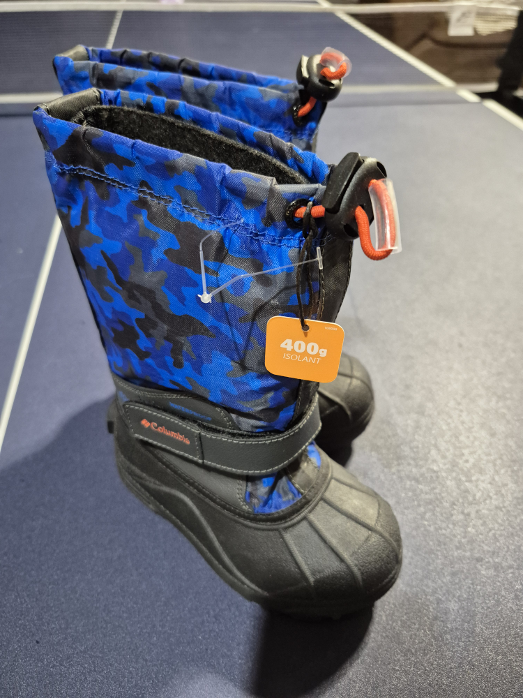 Columbia Kids' Blue Camo Snow Boots - Size 9