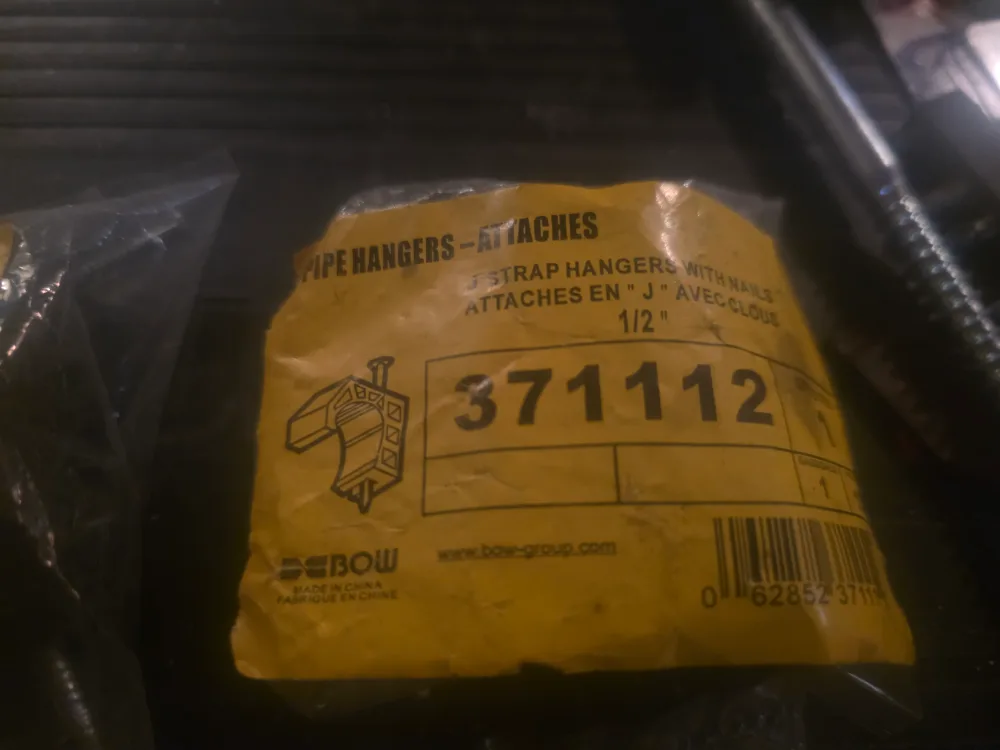 BEBOW Pipe Hangers - J Strap Hangers with Nails image indicator(3)