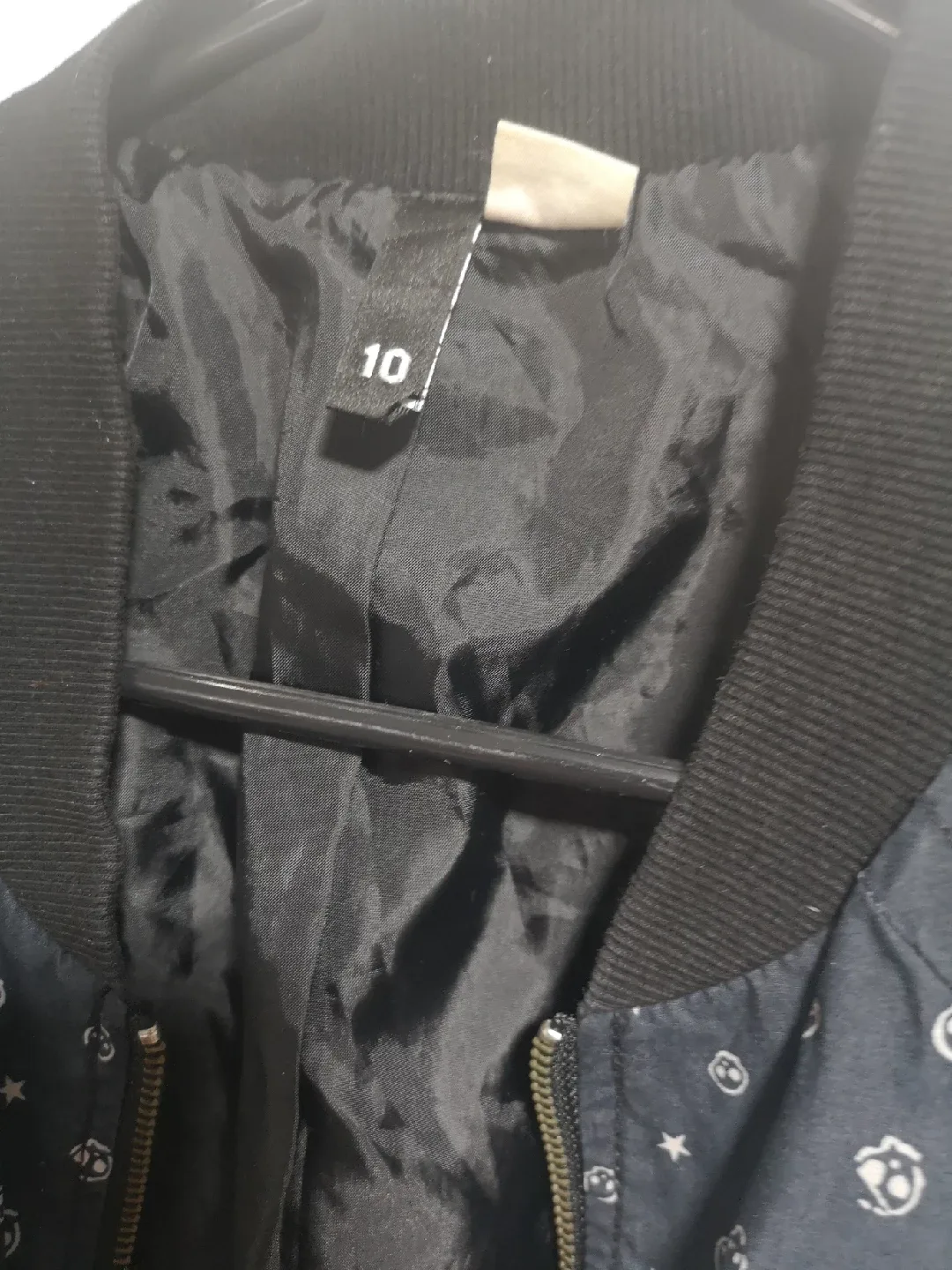 Black Bomber Jacket - Size 10 image indicator(5)