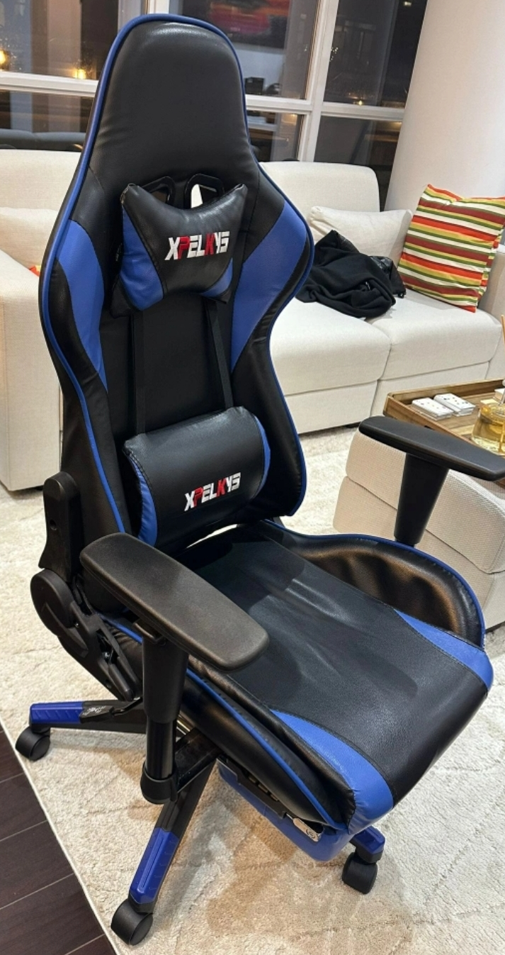 Gaming Chair - Blue & Black