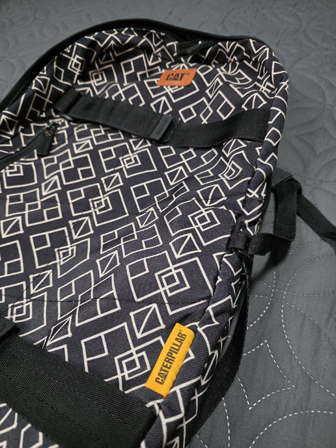 CAT Backpack - Black and White Pattern - photo 2