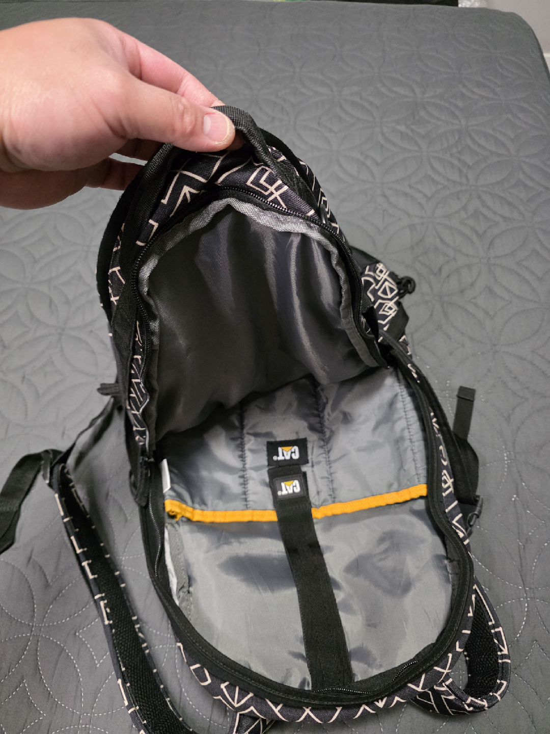 CAT Backpack - Black and White Pattern - photo 5