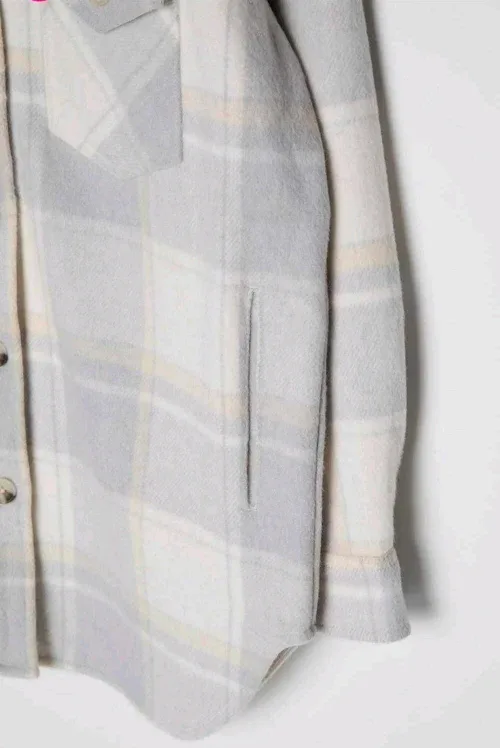 Pepper & Zoe Plaid Shacket - Size XXL image indicator(5)