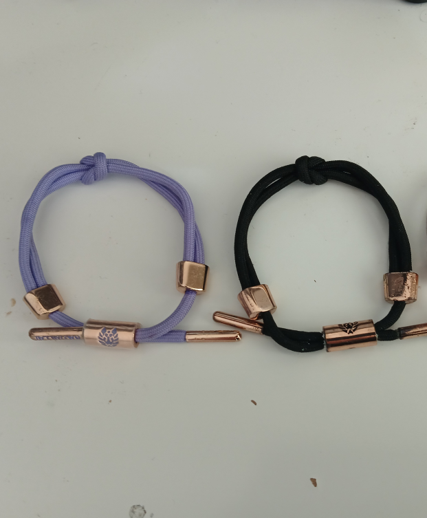 Rastaclat bracelet bundle (2 - purple and black)