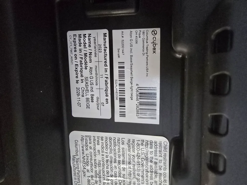 Cybex Aton G US Infant Car Seat image indicator(4)