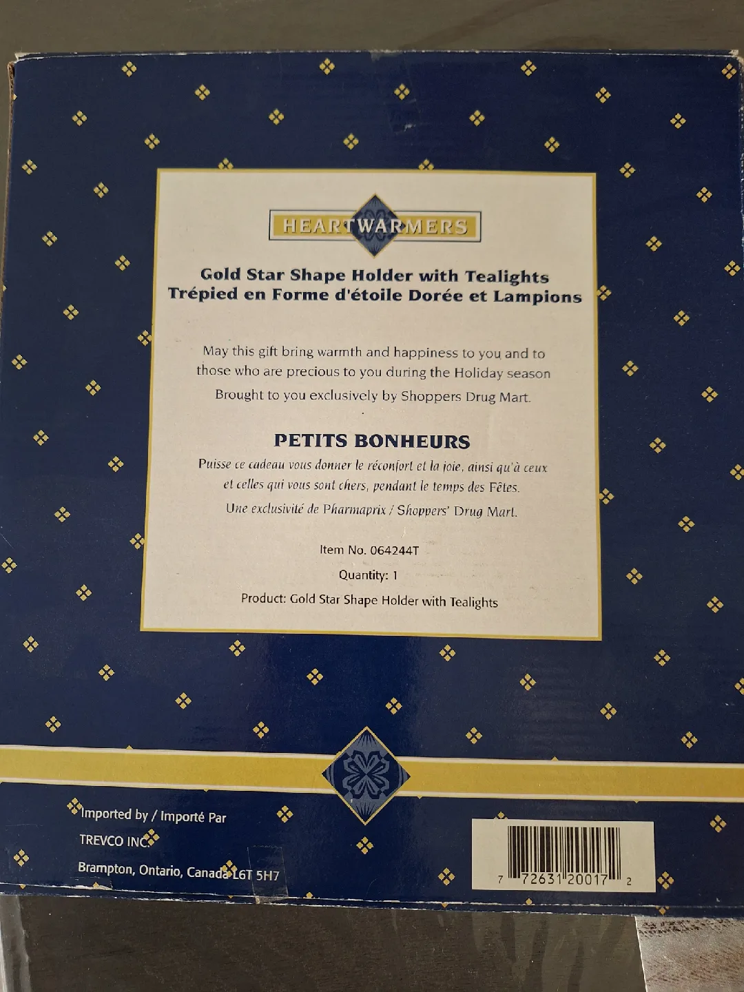 Heartwarmers Gold Star Tealight Holder image indicator(2)