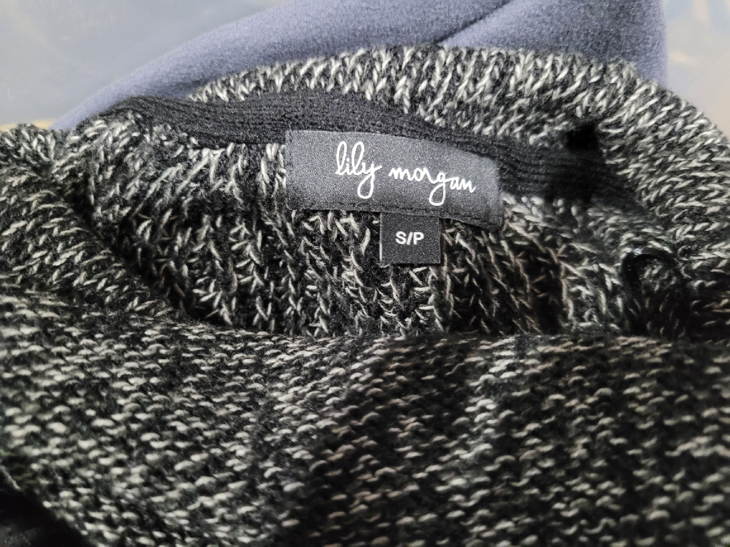 Lily Morgan S/P Black & White Knit Sweater - photo 2