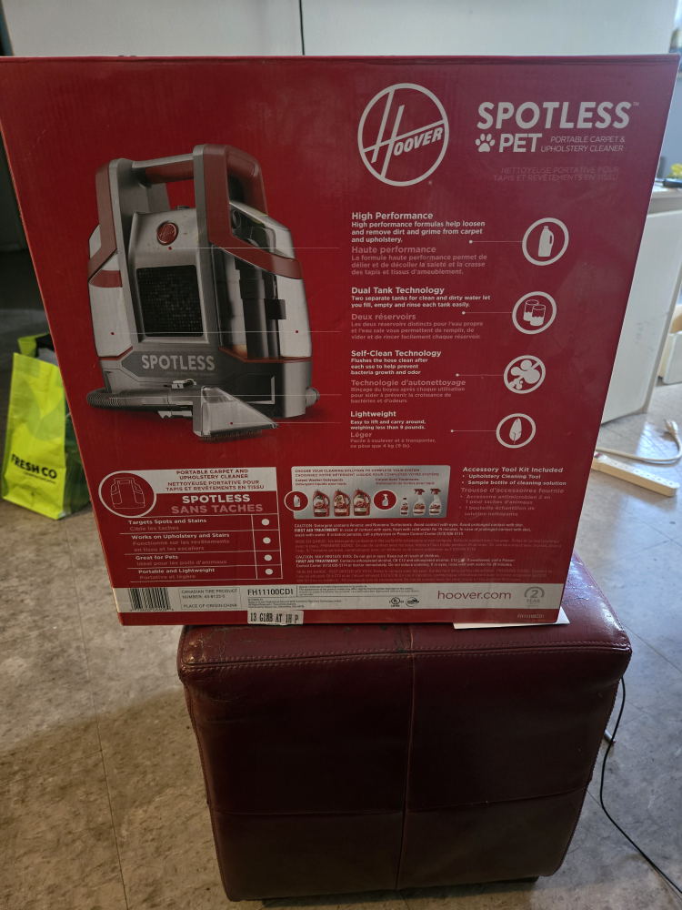 Hoover Spotless Pet Portable Carpet & Upholstery Cleaner - photo 4