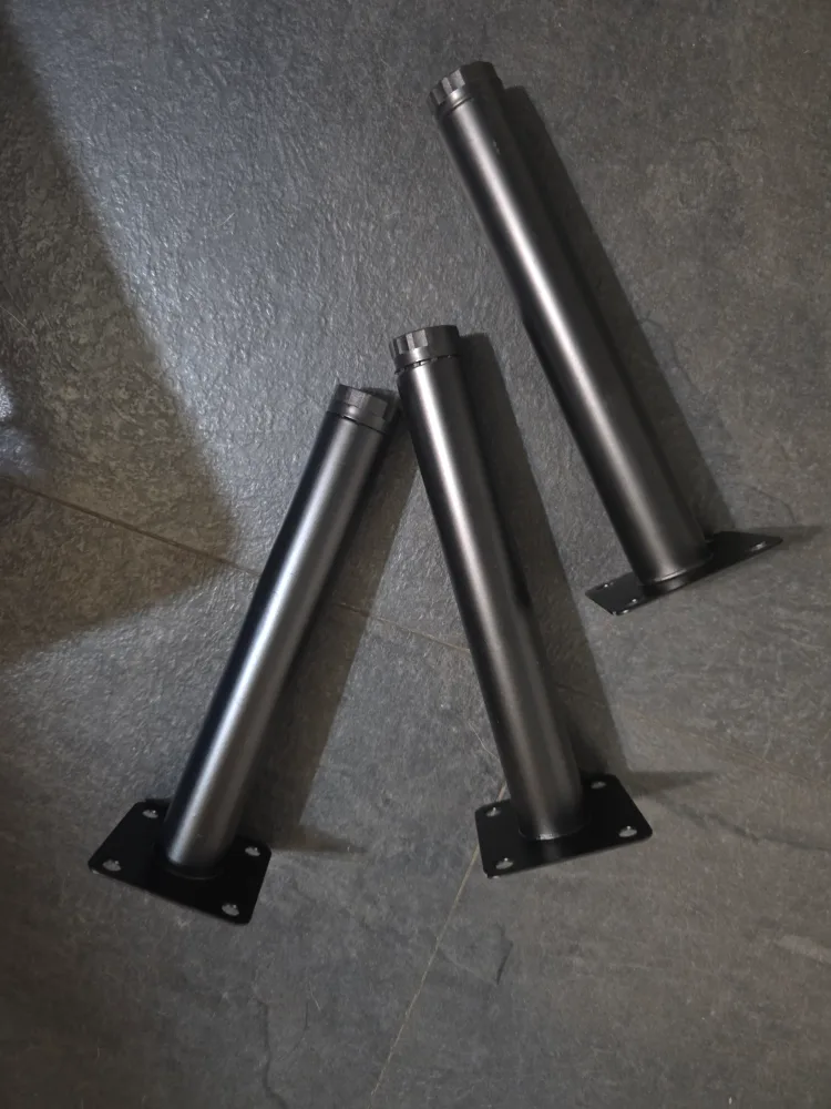 Adjustable Metal Furniture Legs - Set of 6