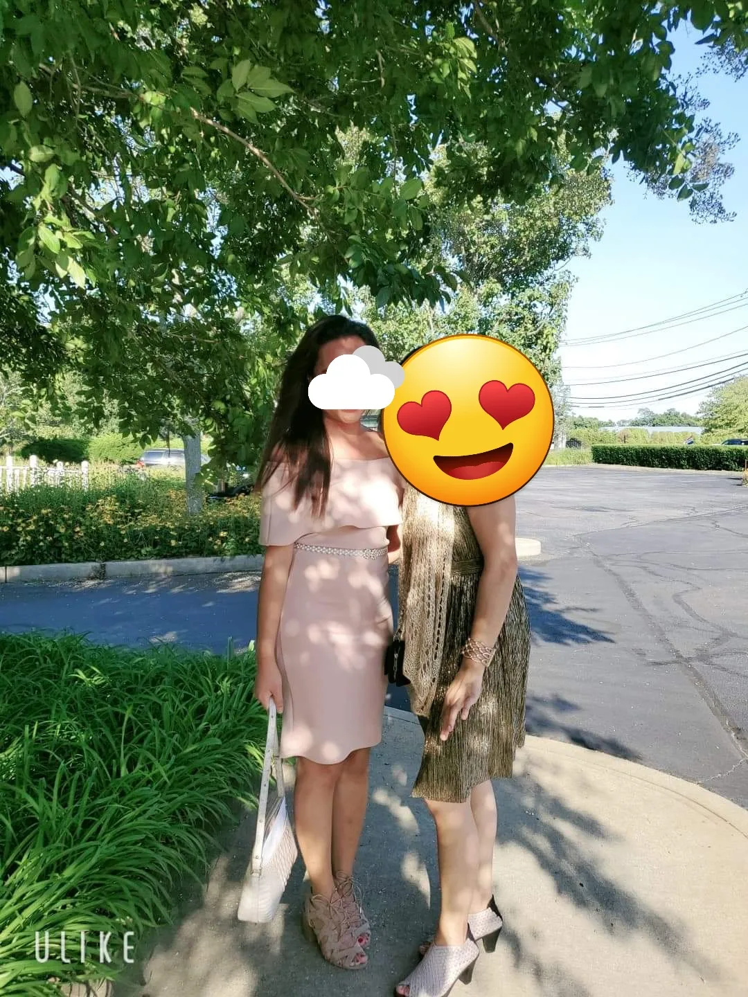 Stunning baby pink, off-the-shoulder dress image indicator(2)