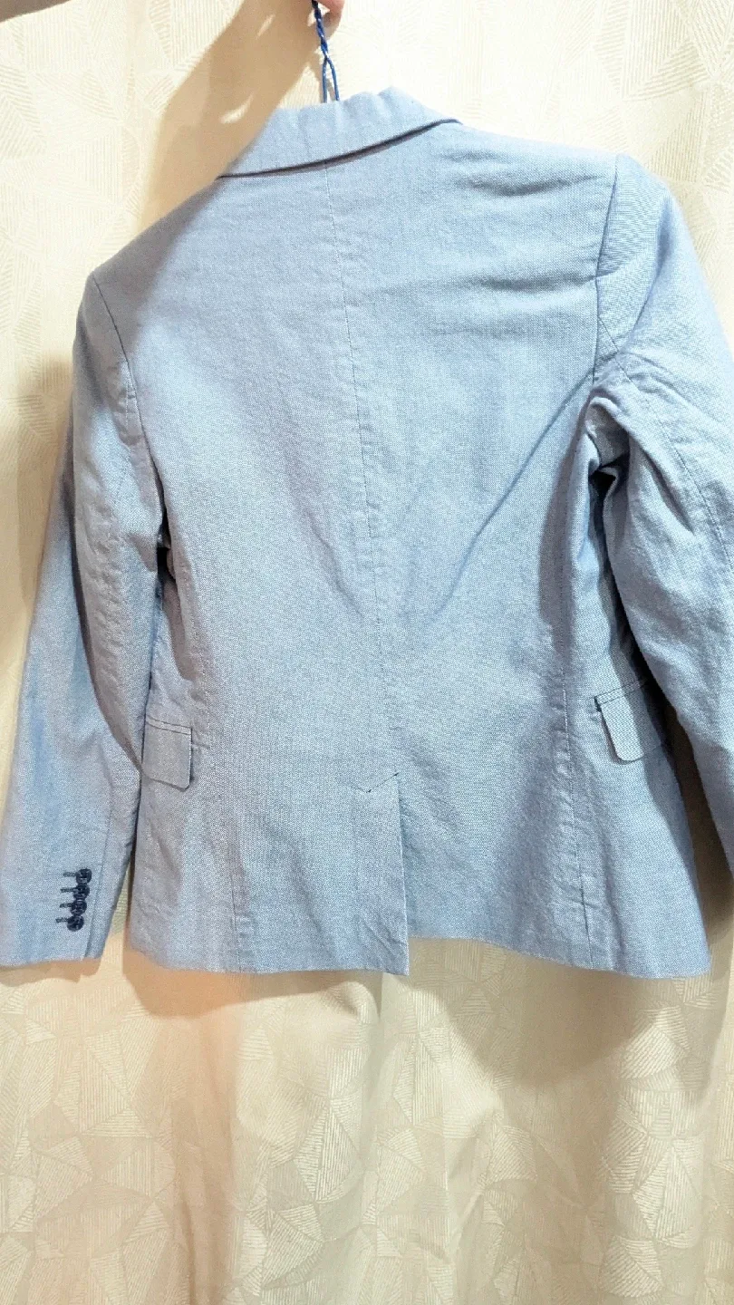 H&M Boy's Light Blue Blazer Size 10-11 image indicator(4)