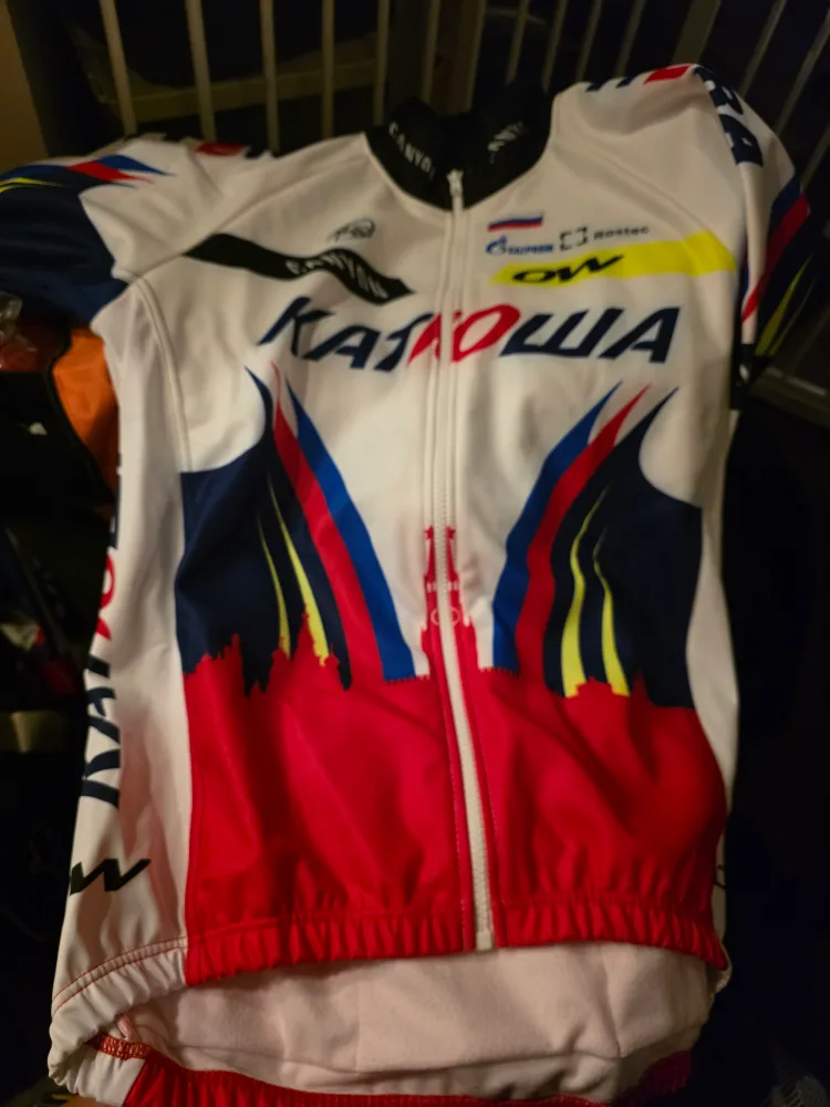 Katusha Cycling Jersey & Bib Shorts Set - Size 4